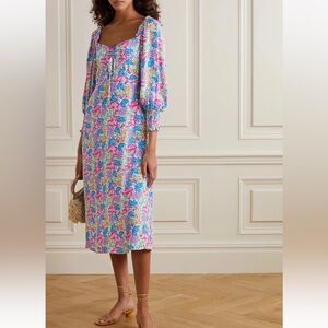 Anthropologie Faithfull The Brand Mathilde Floral Midi Dress